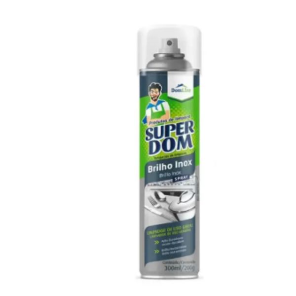 Brilho Inox Super Dom Aerossol 300ml 1 UN Dom Line
