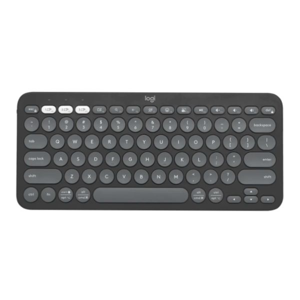Teclado sem Fio Pebble Keys 2 K380S Grafite 1 UN Logitech