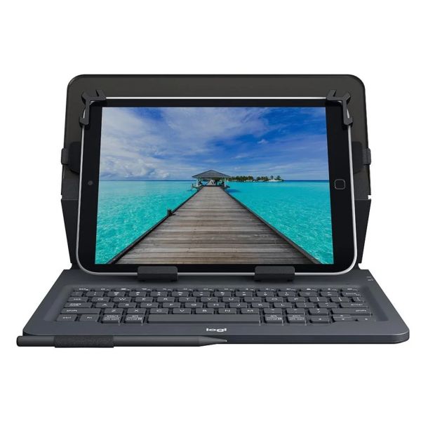 Capa com Teclado Logitech para Tablet Universal Keyboard Folio 9'' e 1