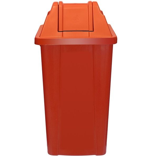 Cesto de Lixo JSN com Tampa Vai e Vem 100L Vermelho 1 UN