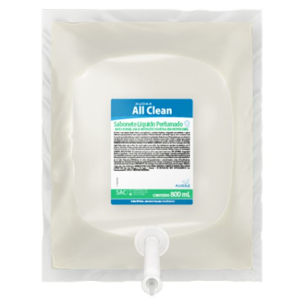 Sabonete Líquido Perolado All Clean Flor de Baunilha 800ml 1 UN Audax