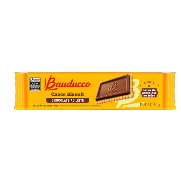 Biscoito Bauducco ChocoBiscuit Ao Leite 80g 1 UN