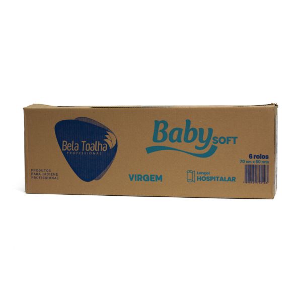 Bobina Lençol para Maca Hospitalar 70cm x 50m CX 6 RL Baby