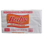 Papel Toalha Interfolha 2 Dobras Baby 20x21cm PT 1000 FL