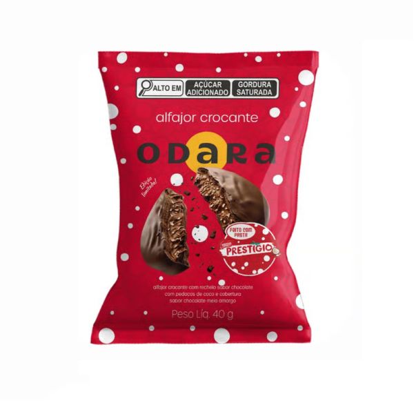 Alfajor Crocante de Prestígio 40g 1 UN Odara