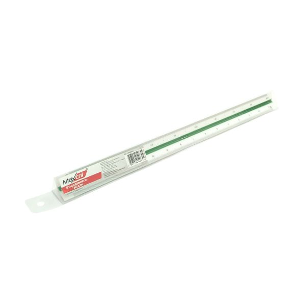 Escalímetro Triangular 30cm 1 UN Maxcril
