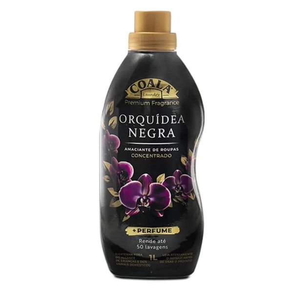 Amaciante de Roupa Coala Concentrado 1L Orquídea Negra 1 UN