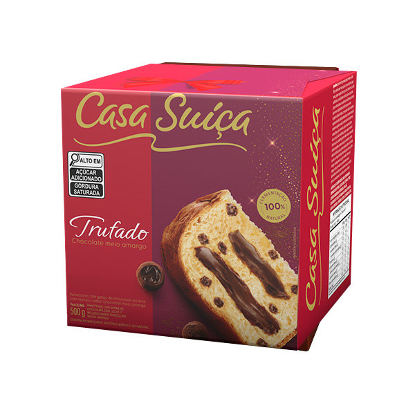 Panettone Trufado 500g 1 UN Casa Suiça