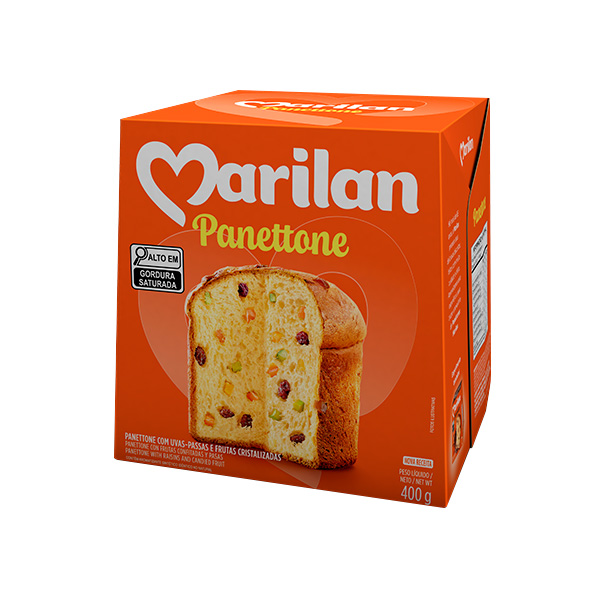 Panettone Frutas 400g 1 UN Marilan