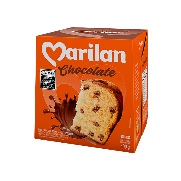 Panettone Gotas de Chocolate 400g 1 UN Marilan