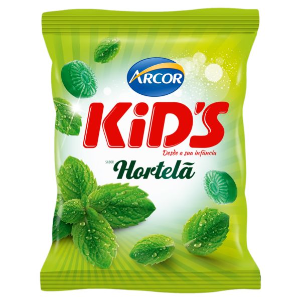 Bala Kids Hortelã 400g 1 UN Arcor