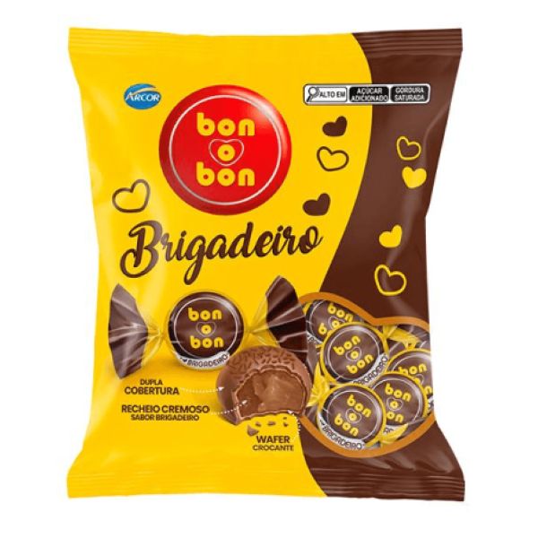 Bombom de Brigadeiro 750g Bon o Bon  1 Pacote Arcor