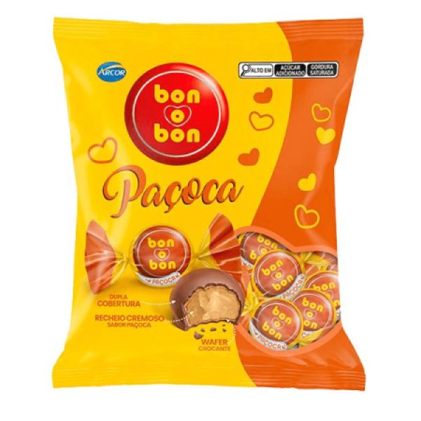 Bombom de Paçoca 750g Bon o Bon 1 Pacote Arcor