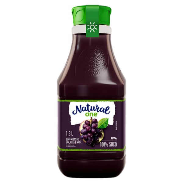Suco de Uva e Maçã Integral 1,3L 1 UN Natural One
