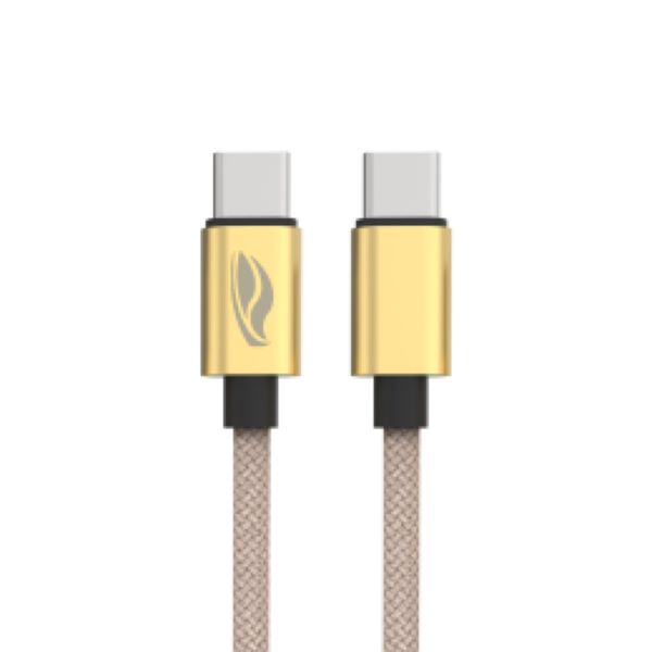 Cabo USB-C para USB-C C3Tech CB-P200GD 1 m Dourado 1 UN