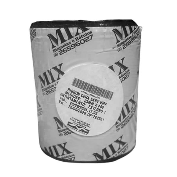 Fita Ribbon Cera Externo 83mm x 450m 1 UN Mix Etiquetas