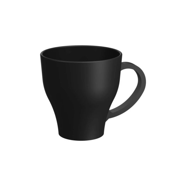 Caneca de Plastico Coza 10002/0008 400ml Preta 1 UN