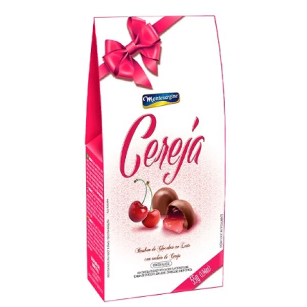 Bombom Montevergine Chocolate com Licor de Cereja 100g 1 UN