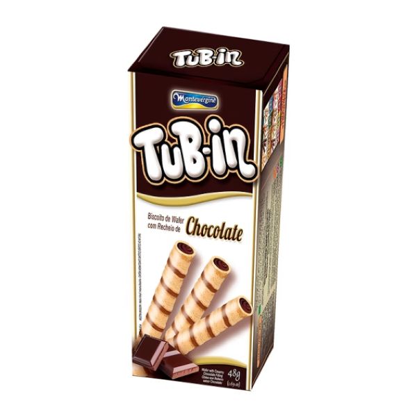 Biscoito Tub-In Montevergine Chocolate 48g 1 UN