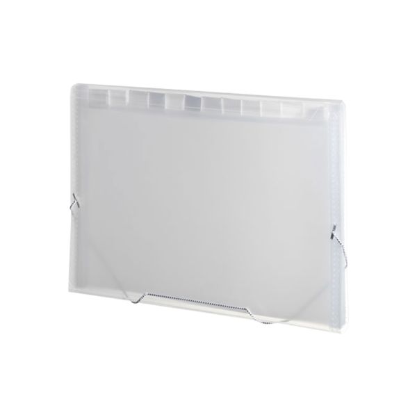 Pasta Sanfonada Plascony  A4 12 Divisórias 240x330mm Cristal 1 UN