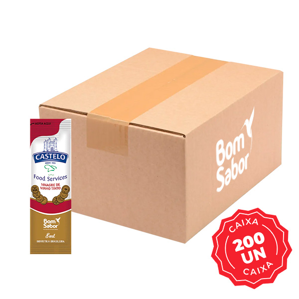 Vinagre Bom Sabor Stick em Sachê 8ml CX 200 UN