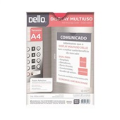 Expositor Display Quadro Multiuso A4 Cristal 210x5x300mm 0534 1 UN Dello