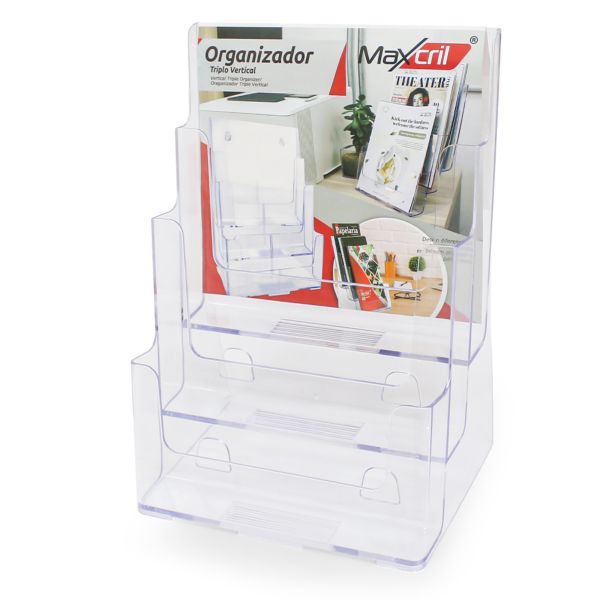 Organizador de Escritório Maxcril Cristal 1 UN