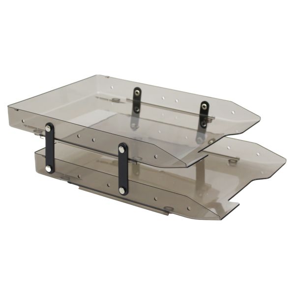 Caixa de Correspondência Maxcril Dupla Móvel Slim Fumê 1 UN