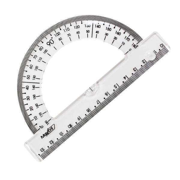 Transferidor Escolar Maxcril New Line 180º 1 UN