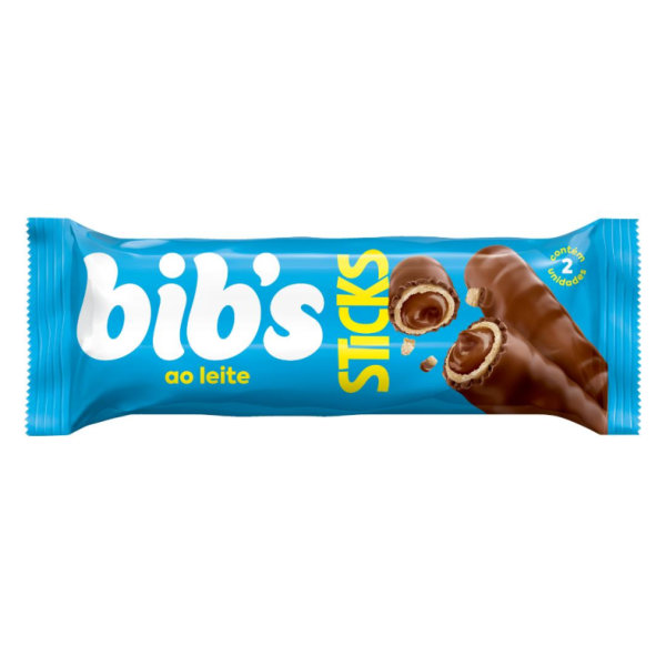 Chocolate Bibs Sticks Chocolate ao Leite 29g 1 UN