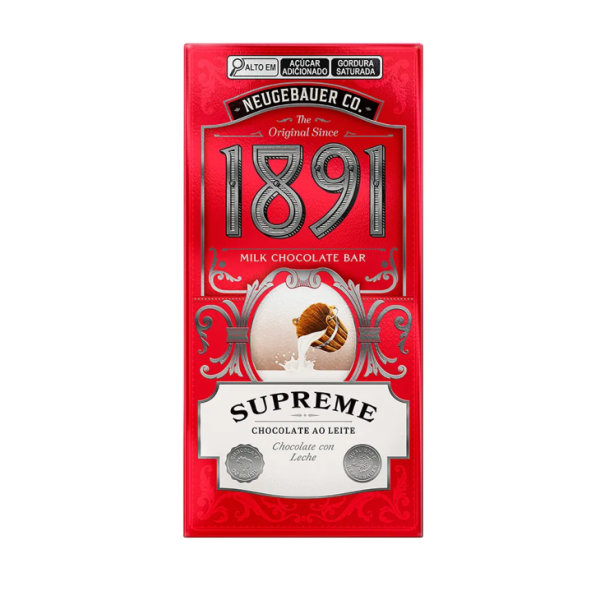 Chocolate Neugebauer Tablete 1891 Supreme ao Leite 45g 1 UN