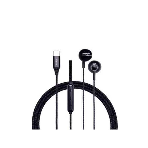 Fone de Ouvido Lity com Fio tipo C F11P Preto 1 UN