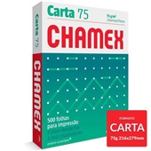 Papel Chamex Carta Sulfite Branco 216x279mm 75g PT 500 FL