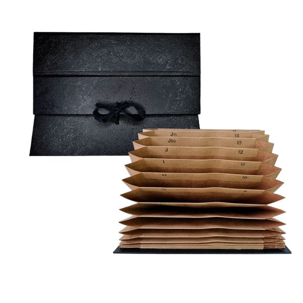 Pasta DELO Duplicata A a Z - 1 a 31 - 701P Preta 1 UN