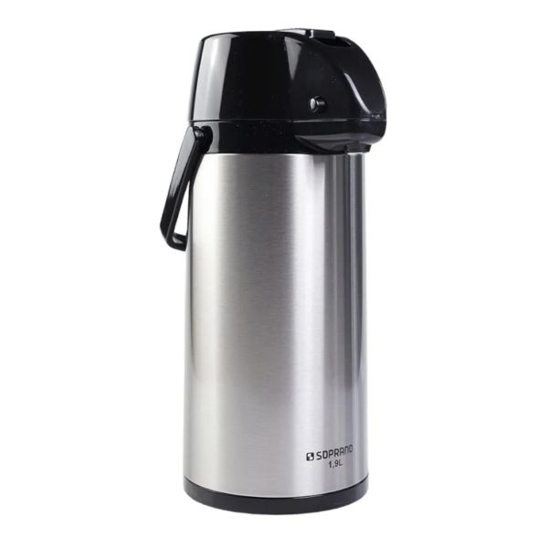 Garrafa Térmica Soprano Inox Exclusiva 1,9L Preta 1 UN