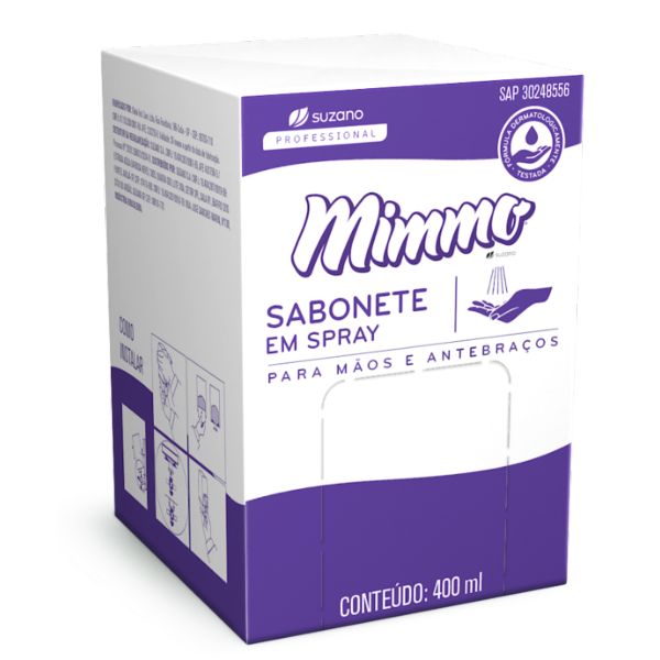 Sabonete Spray Mimmo Uso Geral Refil 400ml 1 UN