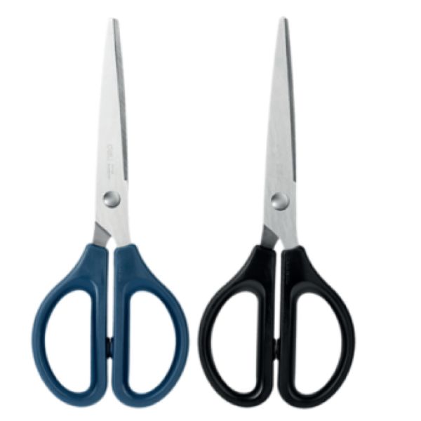 Tesoura Deli Inox Ponta Pontiaguda 17cm Sortidas 1 UN