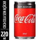 Refrigerante Coca Cola Zero Açúcar Lata 220ml 1 UN