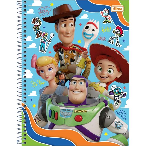 Caderno Universitário Tilibra Capa Dura Toy Story A 80 FL 1 UN