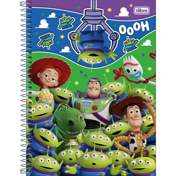 Caderno Universitário Tilibra Capa Dura Toy Story D 80 FL 1 UN