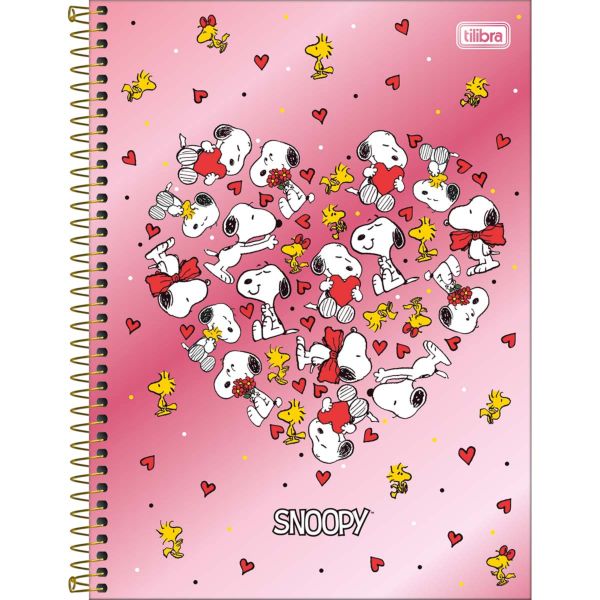Caderno Universitário Tilibra Capa Dura Snoopy D 80 FL 1 UN