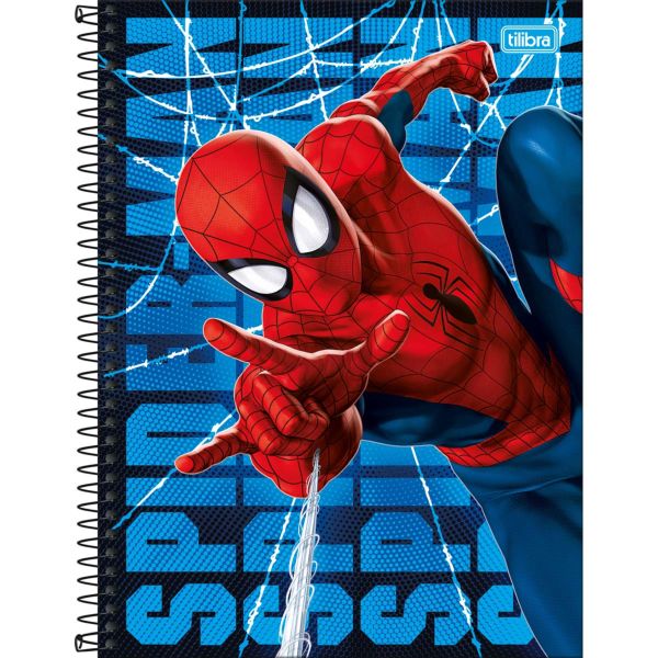 Caderno Universitário Tilibra Capa Dura Spider-Man D 80 FL 1 UN