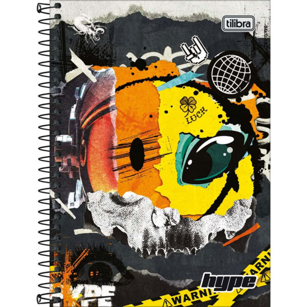 Caderno 1/4 Tilibra Espiral Capa Dura Hype A 80 Folhas 1 UN