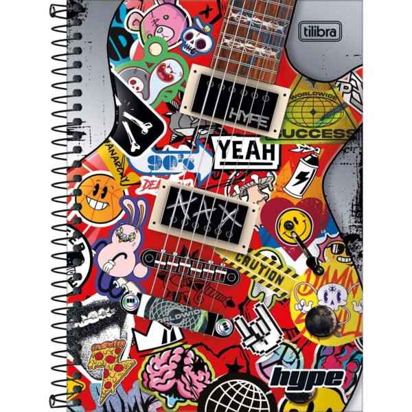 Caderno 1/4 Tilibra Espiral Capa Dura Hype B 80 Folhas 1 UN