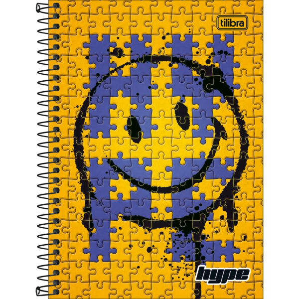 Caderno 1/4 Tilibra Espiral Capa Dura Hype C 80 Folhas 1 UN