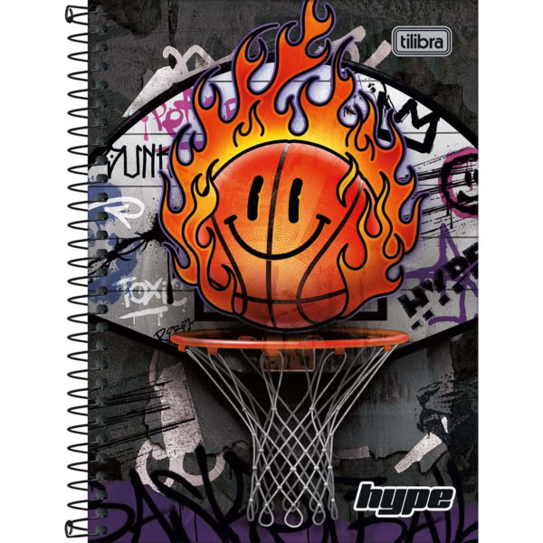 Caderno 1/4 Tilibra Espiral Capa Dura Hype D 80 Folhas 1 UN