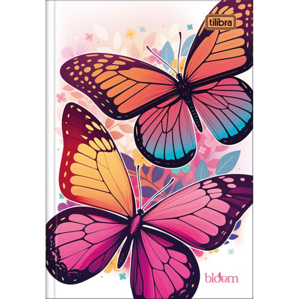 Caderno 1/4 Tilibra Brochura Capa Dura Bloom C 80 FL 1 UN