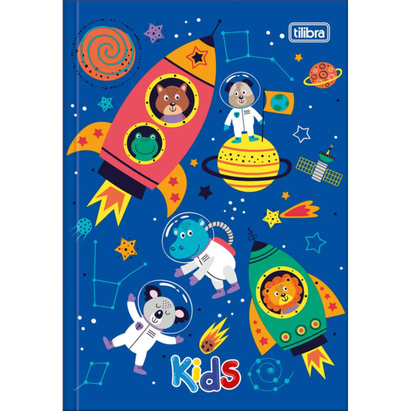 Caderno 1/4 Tilibra Brochura Capa Dura Kids Masculino A 48 FL1 UN