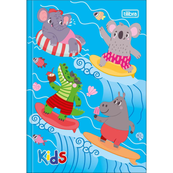 Caderno 1/4 Tilibra Brochura Capa Dura Kids Masculino D 48 FL 1 UN