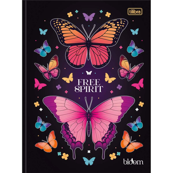 Caderno Brochurão Tilibra Capa Dura Bloom D 80 Folhas 1 UN
